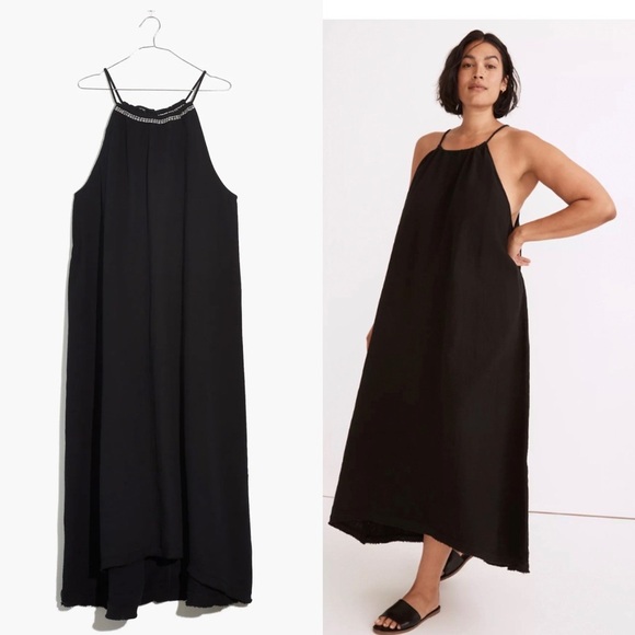 Madewell High-Neck Cover-Up Maxi Dress Gauze , size M - Picture 1 of 13